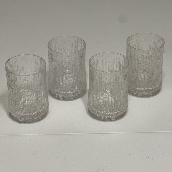 Set of 4 5" Iittala Ultima Thule Highball Glasses Tapio Wirkkala Finland 12oz - Picture 1 of 5